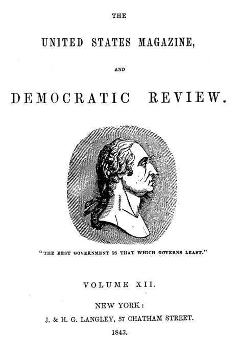 United States Magazine And Democratic Review