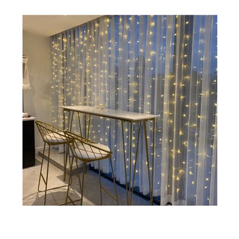 Led Window Curtain Lights Warm White Energy Efficient Fairy Etsy