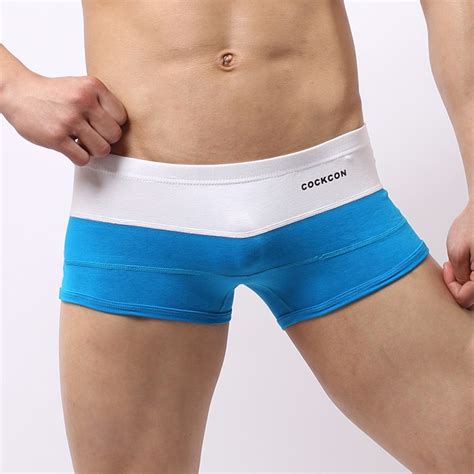 4pcslot New Cockcon Mens Boxers Underwear Colorful Striped Mens Personality Sexy Low Waist