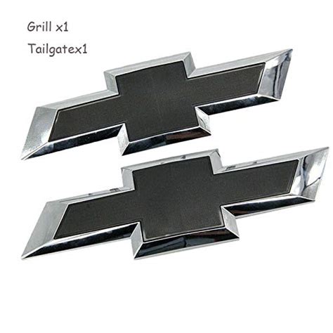 Buy Cardiytools Black Front And Tailgate Bowtie Emblem For 2016 2019 Gm