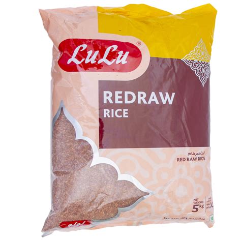 Lulu Red Raw Rice 5kg Boiled Rice Lulu Uae