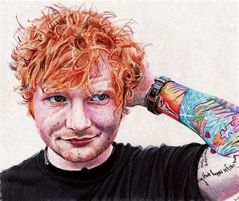 Draw on 2 squished circles in the middle of the head and add some more circles for. 1 month and a week to draw Ed Sheeran — Steemit