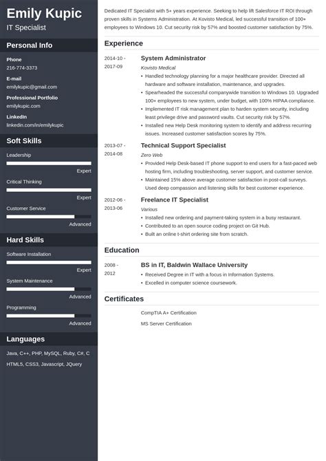 Tech Resume Examples Template And Full 2024 Guide