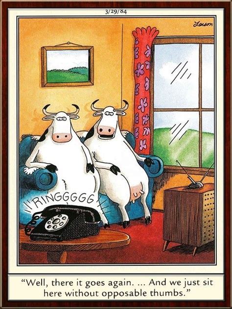 Opposable Thumbs With Images Gary Larson Cartoons Far Side Comics