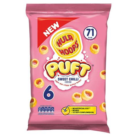 Hula Hoops Puft Sweet Chilli 6 Pack 6x15g Compare Prices And Buy Online