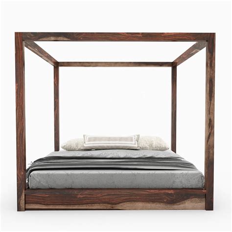 Shop allmodern for modern and contemporary queen canopy bed frame to match your style and budget. Hampshire Rustic Solid Wood Queen Size Canopy Bed Frame