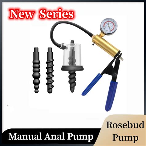 2023 New Series Manual Vacuum Rosebud Pump Anal Pump Anus Dilator Stimulator Butt Plug Anal Plug