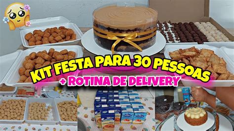 KIT FESTA PARA PESSOAS BOLO NAKED CAKE DEU ERRADO ROTINA DE DELIVERY YouTube