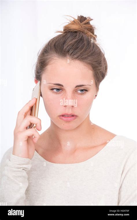 Woman On The Phone Stock Photo Alamy