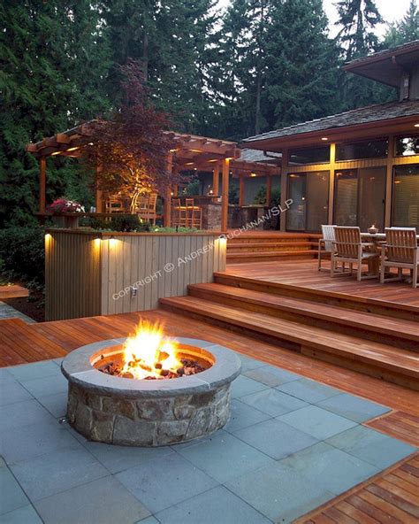 Here are some tips to do for building fire pit safely and efficiently: 4 Tips To Start Building a Backyard Deck | Deck designs backyard, Decks backyard, Backyard