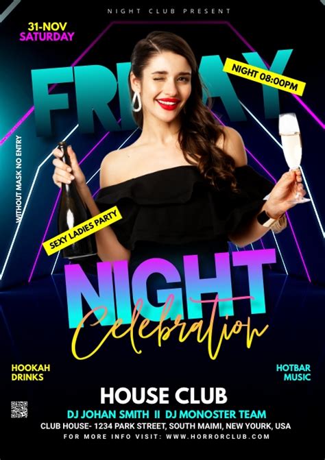 Night Club Flyer Template Postermywall