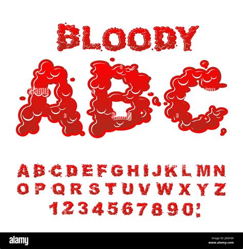 Alfabeto Sangriento Imágenes Vectoriales De Stock Alamy