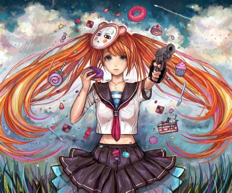 Anime Ginger Girl Wallpaper For Htc Desire Z