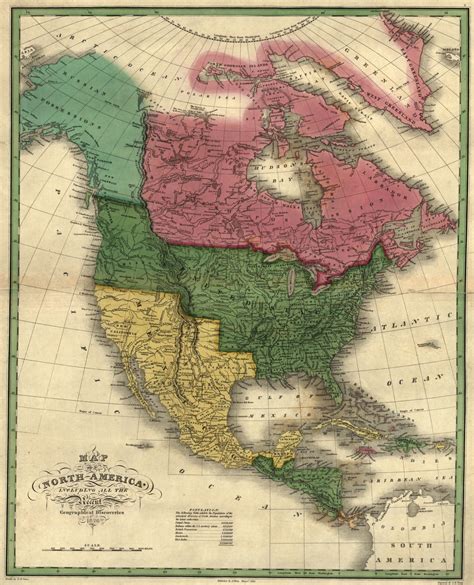 Map of North America including all the recent geographical discoveries. | Library of Congress