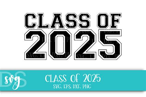 Class Of 2025 Svg Printable Clipart Graduation Cut File Etsy