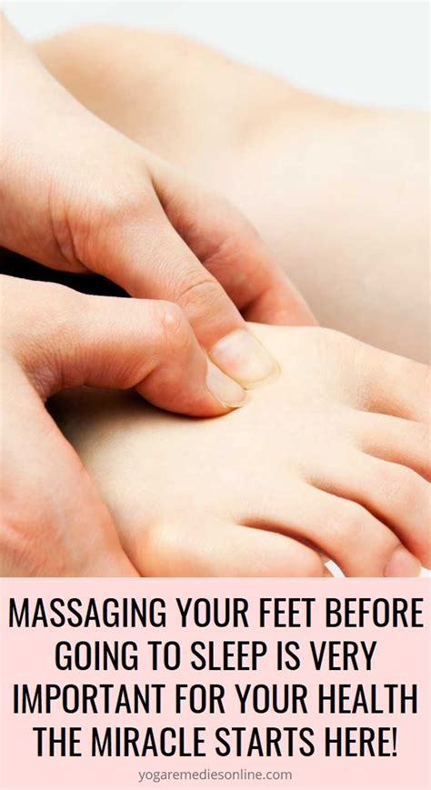 Massaging Your Feet Before Going To Sleep Is Very Important For Your