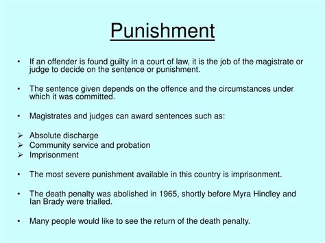 Ppt Punishment Rehabilitation And Reducing Crime Powerpoint