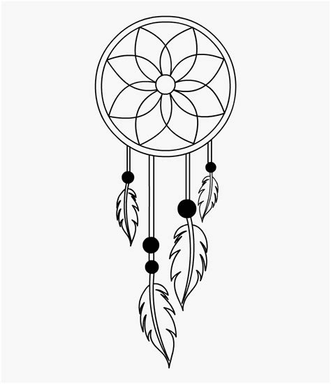 Simple Dream Catcher Drawing Hd Png Download Kindpng