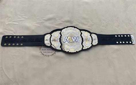 Aew World Championship Wrestling Replica Leather Belt