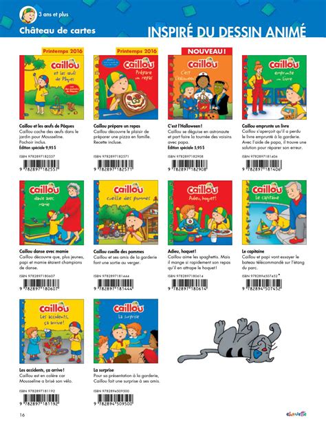 Catalogue Caillou 2015 2016 By Caillou Issuu
