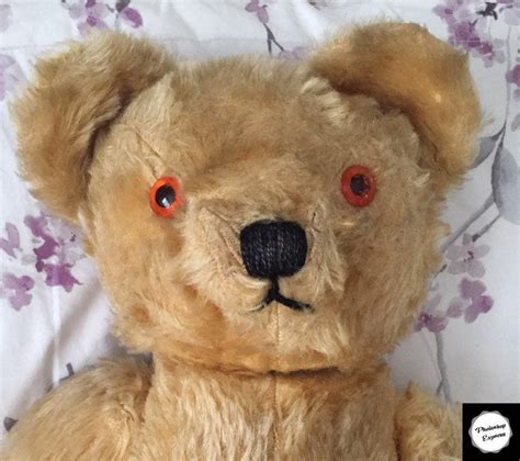Moon Eyed Teddy Bear Chad Valley 1940s Vintage Collectible Ourboudoir