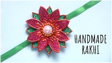 Handmade Rakhi Design Raksha Bandhan Diy Glitter Foam Sheet Rakhi