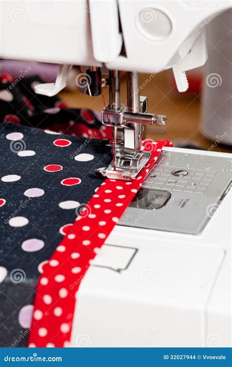 Sewing Dress On Machine Stock Photo Image Of Sewing 32027944