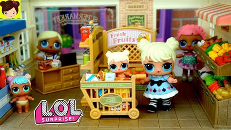 Muñecas Lol Sorpresa Bebes Comprando En El Supermercado Los Juguetes