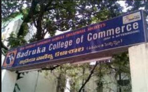 Badruka College Post Graduate Center Ranking Courses Fees Admission