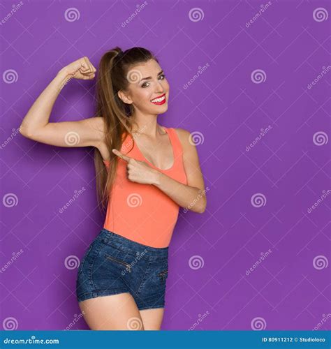 Look At My Biceps Stock Photo Image Of Flexing Color 80911212