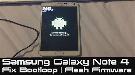 How To Fix Bootloop On Samsung Galaxy Note Stuck At Boot Flash Firmware To Fix Soft Brick