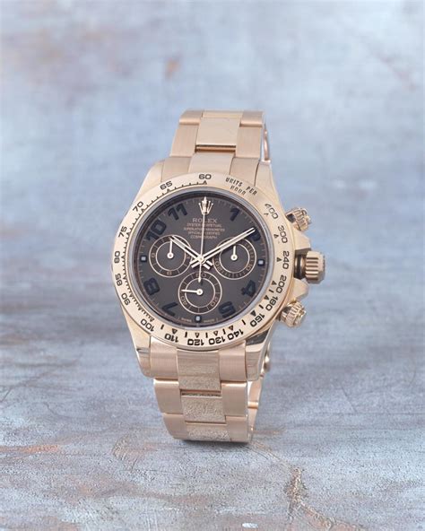 Sold Price Rolex An 18k Rose Gold Automatic Chronograph Bracelet