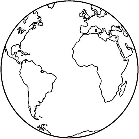 Globe Coloring Page Earth Coloring Pages Earth Drawings Earth Day