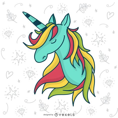 Hand Drawn Unicorn Illustration Vector Download