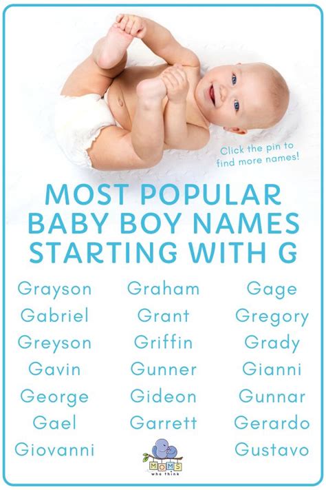 Baby Boy Names That Start With G In 2020 Unique Baby Boy Names