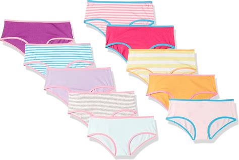 Bambine E Ragazze Essentials Girls 10 Pack Bikini Underwear Bambina Sport E Tempo Libero