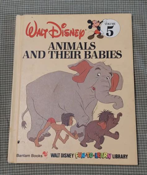 Walt Disneys Animals And Their Babys Jungle Book Story Book 1200