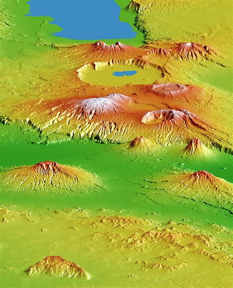 Rift Valley Volcanoes Photograph By Nasajplngascience Photo Library