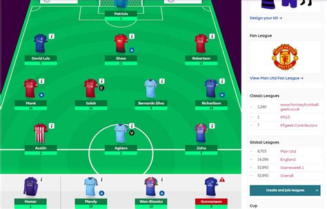 The deadline is saturday, august 12 at 11. fantasy premier league - the FFGeek team for GW2