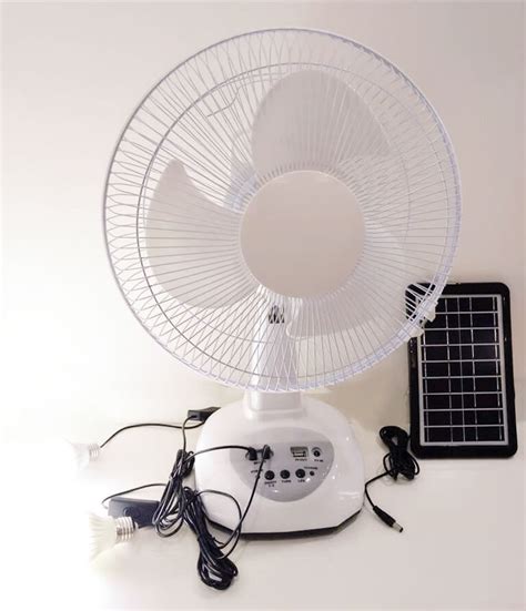 Solar Fan 12 18 Rechargeable Fan Kit With Led Light Webright Solar
