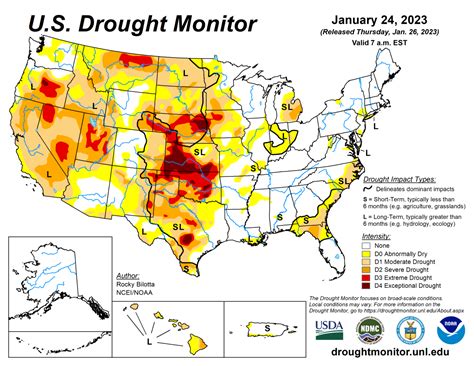 Us Drought Weekly Report For January 24 2023 National Centers For