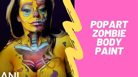 Pop Art Zombie Bodypaint Delightfullydani Youtube