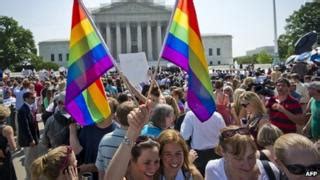 Us Supreme Court In Historic Rulings On Gay Marriage Bbc News