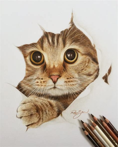 Drawing is one of her biggest hobbies. Incredible Photo Realistic Pencil Drawings by Robin Gan ...