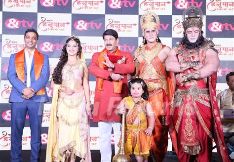 The Cast Of Kahat Hanuman Jai Shri Ram Along With Andtv Business Head Vishnu Shankat At Khjsr Media