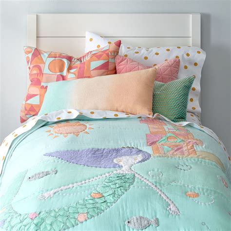 Beds for children, like cots and so on, will have other sizes, both length and width. Mermaid Kids Bedding | The Land of Nod
