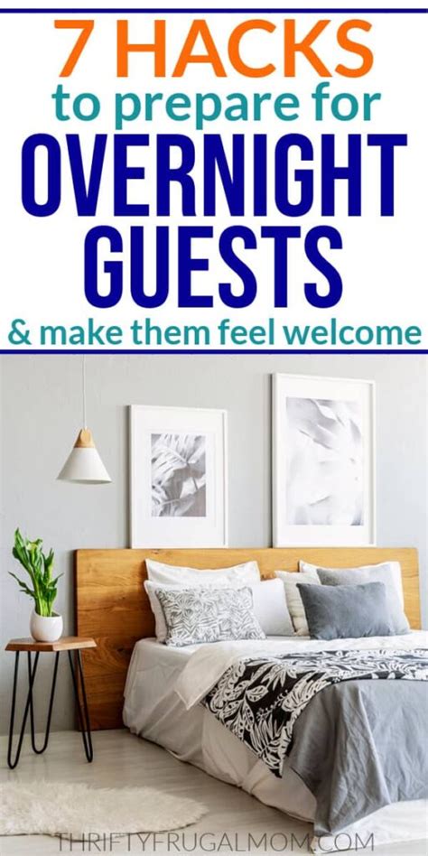 7 Tips To Prepare For Overnight Guests Thrifty Frugal Mom