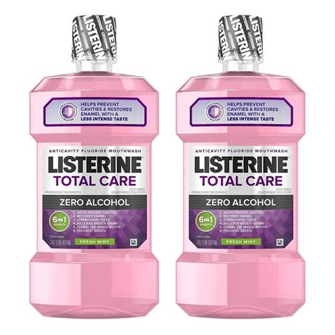 Listerine Total Care Alcohol Free Anticavity Mouthwash 6 Benefit