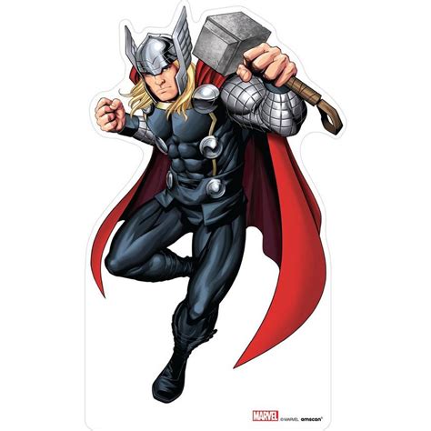 Thor Cardboard Cutout 3ft Avengers Party City