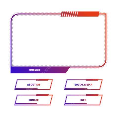 Twitch Stream Panels Vector Hd Png Images Twitch Stream Panels Pack